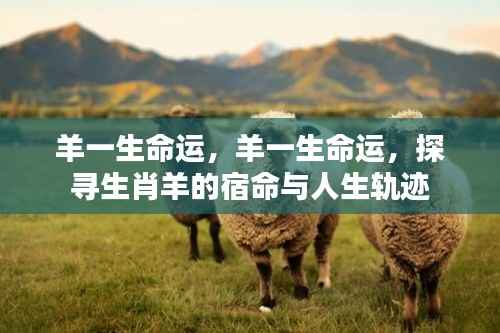 生肖羊的宿命与人生轨迹探寻，羊一生命运解析