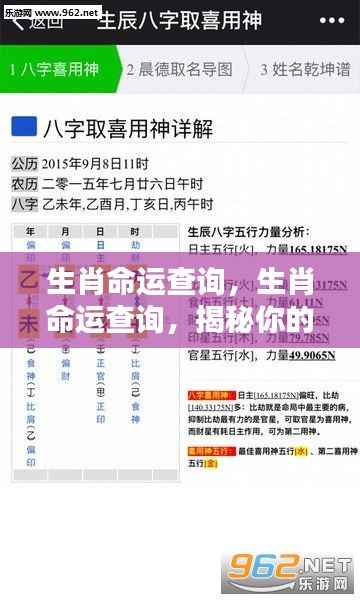 揭秘生肖命运走势与个性特质,生肖命运查询深度解析