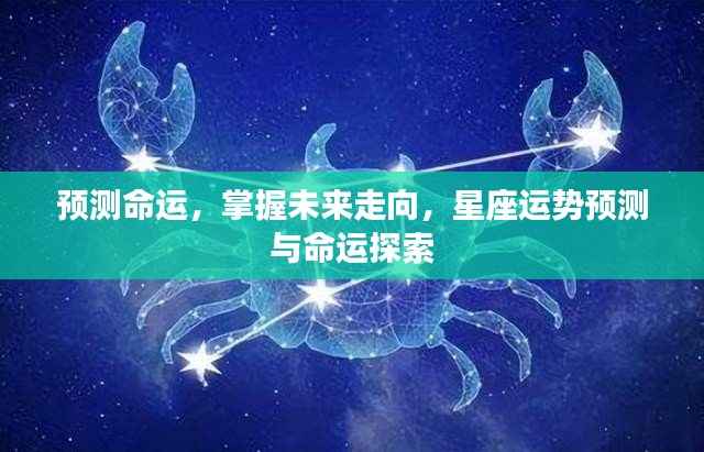 掌握未来命运走向,星座运势预测深度探索