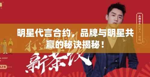 明星代言合约,品牌与明星共赢的秘诀揭秘!